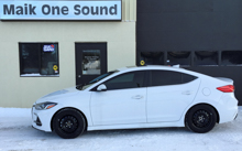 2018 Hyundai Elantra Sport with professional window tint in North Bay